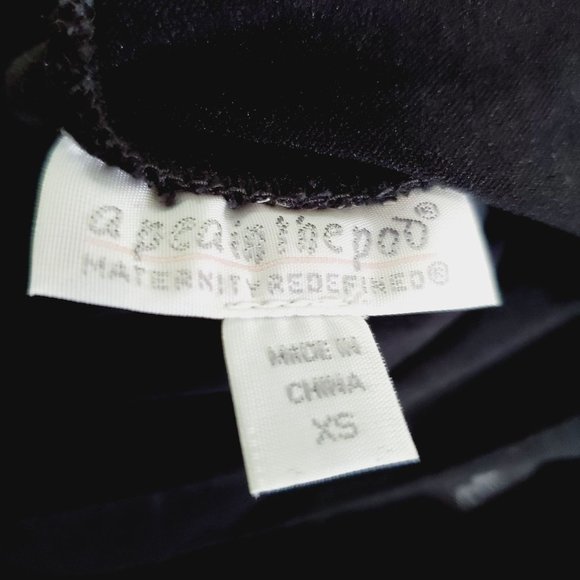 A Pea in the Pod Supima Cord Skinny Solid Black, Sz XS, NWT - Picture 7 of 7